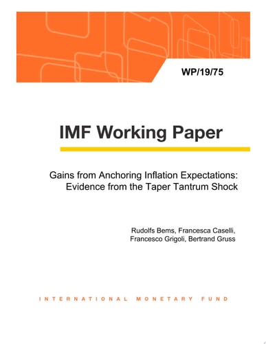 Gains from Anchoring Inflation Expectations: Evidence from the Taper Tantrum Shock