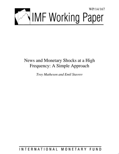 News and Monetary Shocks at a High Frequency A Simple Approach