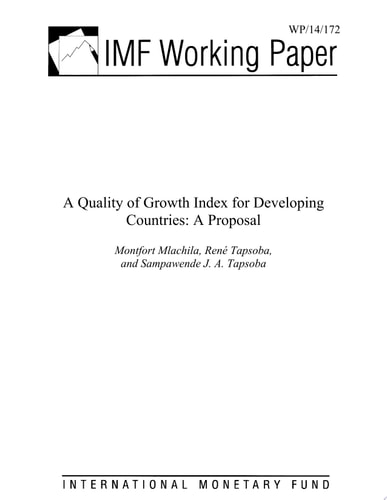 A Quality of Growth Index for Developing Countries A Proposal
