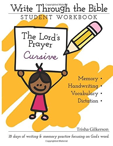 Write Through the Bible - The Lord's Prayer Cursive