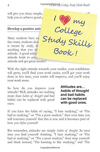 I Love My College Study Skills Book!