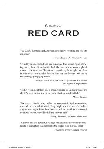 Red Card How the U.S. Blew the Whistle on the World's Biggest Sports Scandal