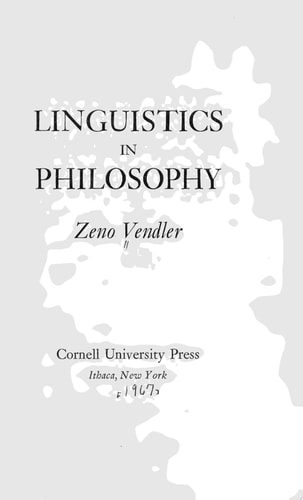 Linguistics in Philosophy