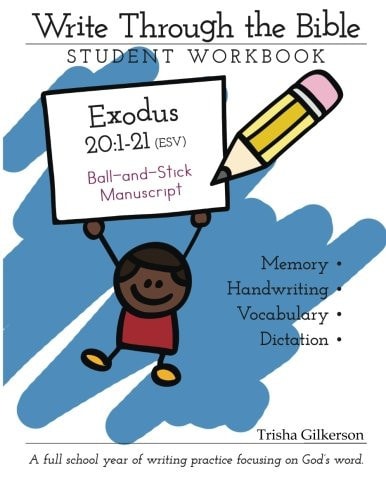 Write Through the Bible: Exodus 20:1 - 21 ESV Ball and Stick Manuscript