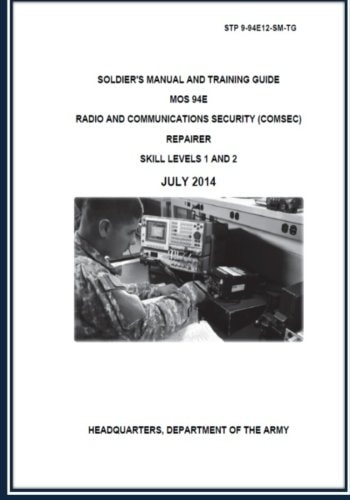 Soldier's Manual And Training Guide
