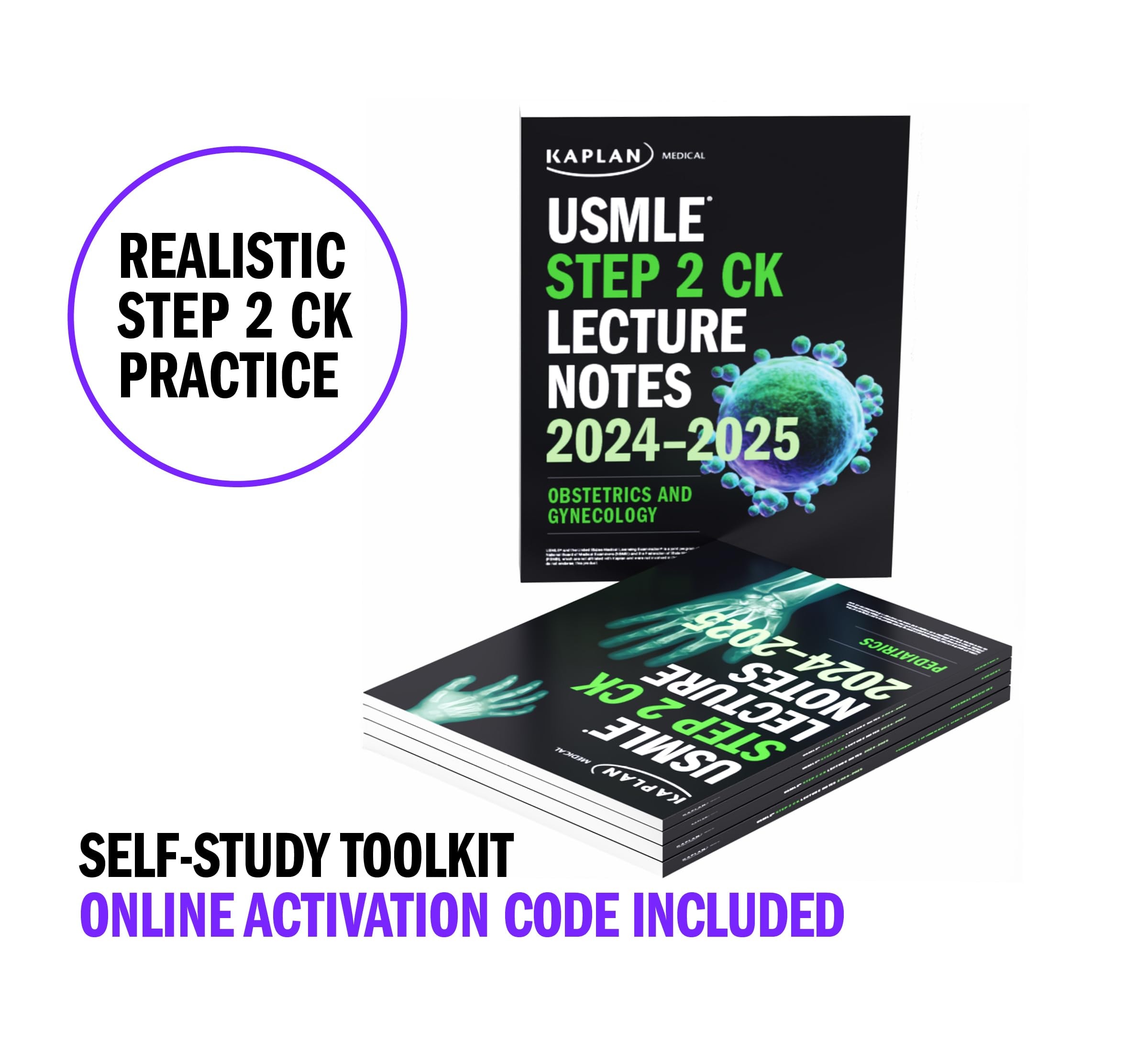 USMLE Step 2 CK Self-Study Toolkit 2024-2025: includes 5 Lecture Notes books + 3,100 Qbank + 2 Practice Tests + 1 diagnostic exam