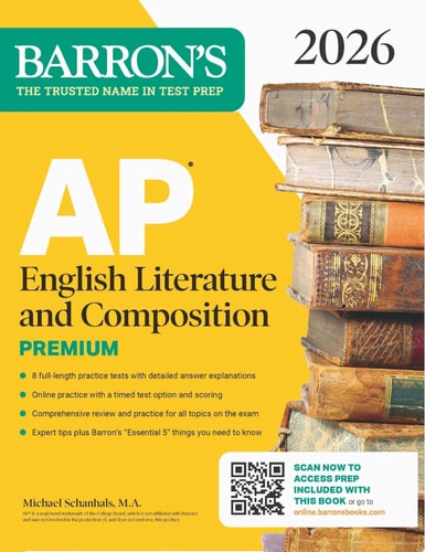 AP English Literature and Composition Premium, 2026: Prep Book with 8 Practice Tests + Online Practice