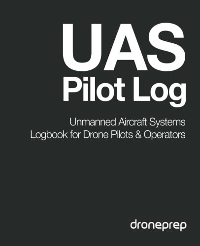 UAS Pilot Log Unmanned Aircraft Systems Logbook for Drone Pilots & Operators (Dark Grey)