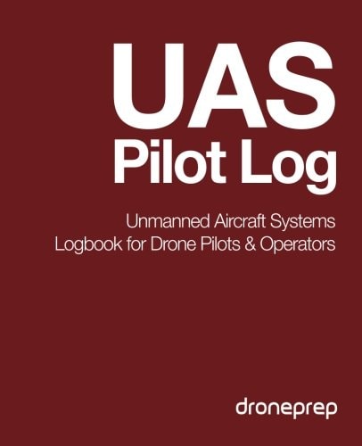UAS Pilot Log Unmanned Aircraft Systems Logbook for Drone Pilots & Operators (Red)