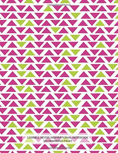 Cornell Notes Inspirational Notebook 160 Numbered Pages Notebook for Cornell Notes with Lime and Purple Mosaic Cover - 8. 5 X11 Ideal for Studying, Includes Guide to Effective Studying and Learning