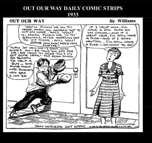 Out Our Way Daily Comic Strips 1933