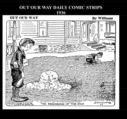 Out Our Way Daily Comic Strips 1936 (B&W)