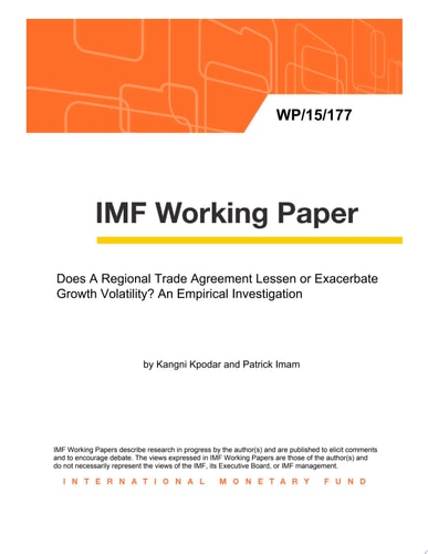 Does A Regional Trade Agreement Lessen or Exacerbate Growth Volatility? An Empirical Investigation