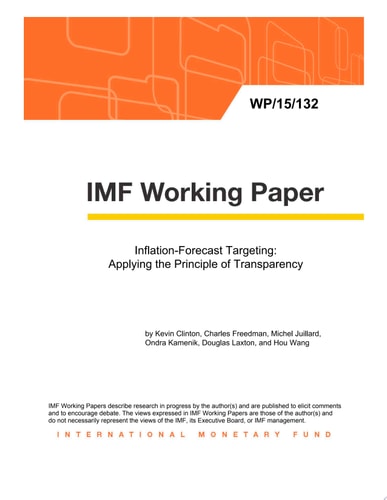 Inflation-Forecast Targeting Applying the Principle of Transparency
