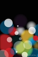Journal Your Life's Journey Colorful Blurred Bokeh Bubbles, Lined Journal, 6 X 9, 100 Pages