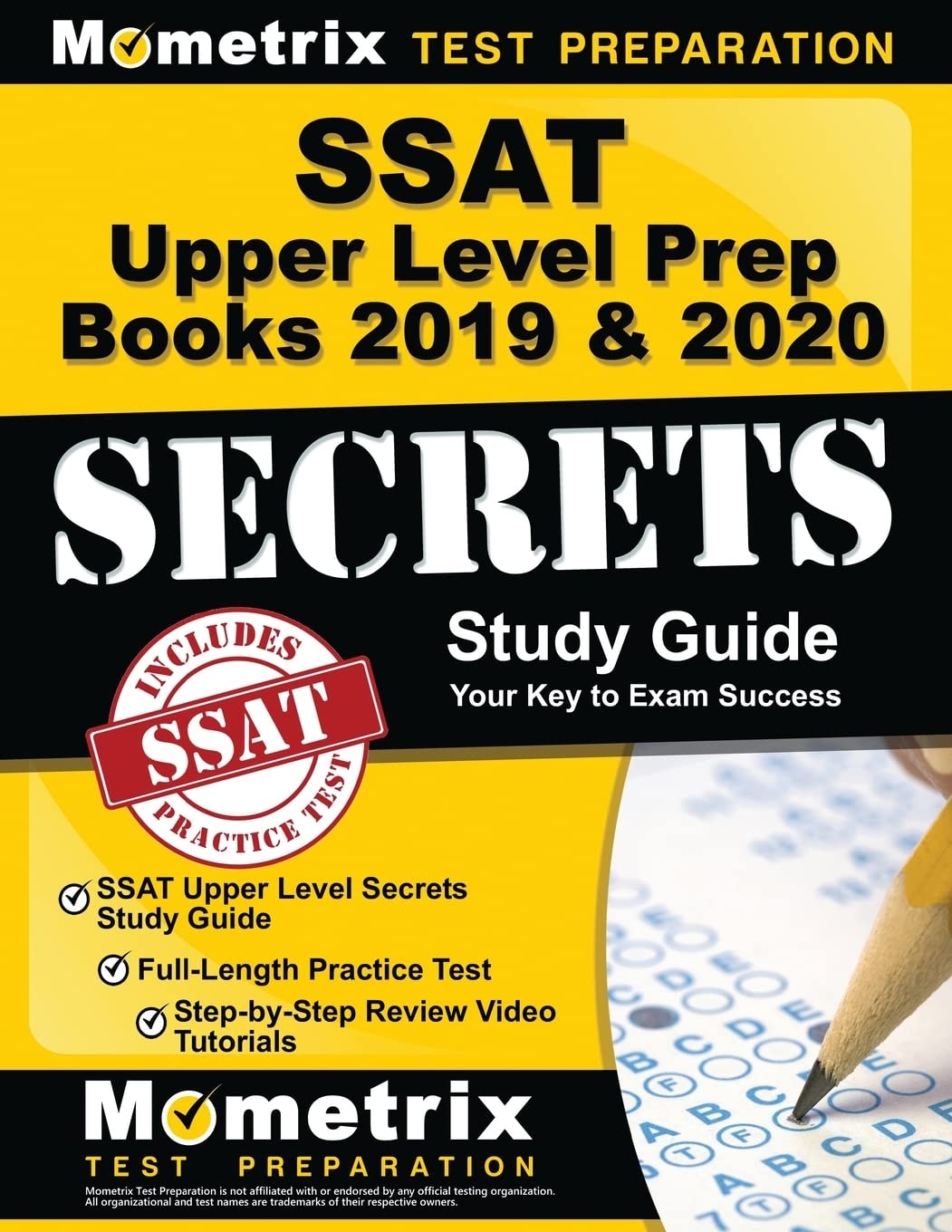 SSAT Upper Level Prep Books 2019 & 2020 Secrets Study Guide, Your Key to Exam Success