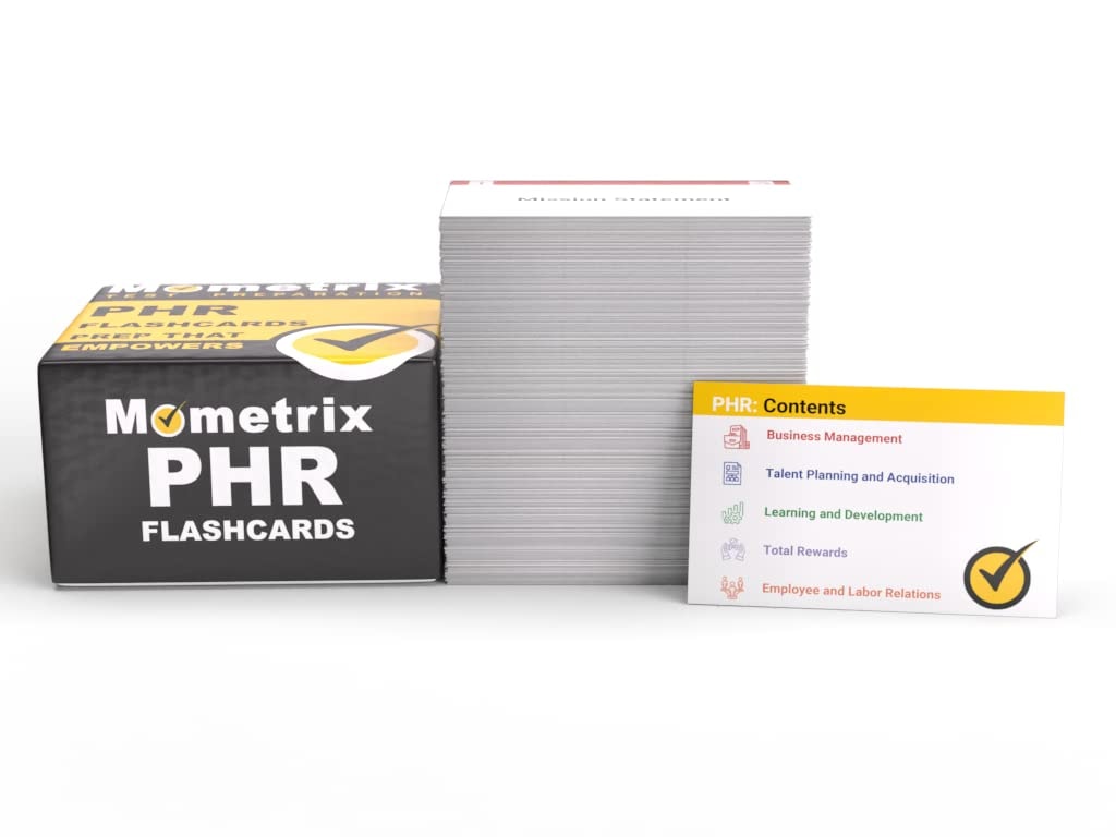 PHR Study Cards 2023-2024: PHR Exam Prep and Practice Test Questions for the Professional In Human Resources Certification