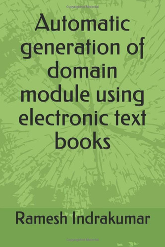 Automatic Generation of Domain Module Using Electronic Text Books