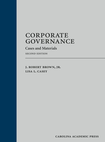 Corporate Governance Cases and Materials