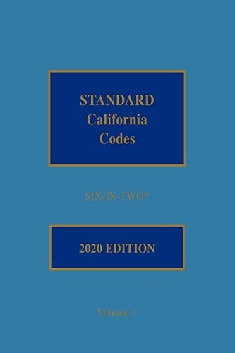 Standard California Codes Six-In-Two 2020