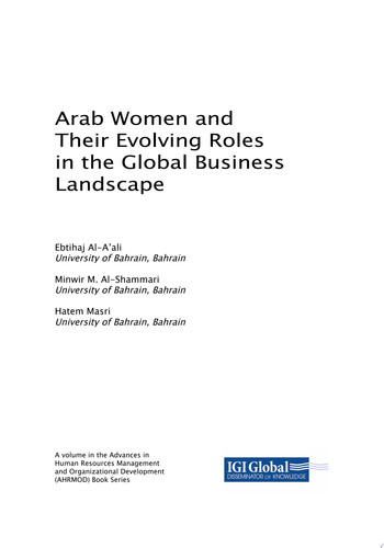 Arab Women and Their Evolving Roles in the Global Business Landscape