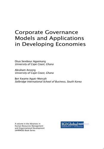 Corporate Governance Models and Applications in Developing Economies