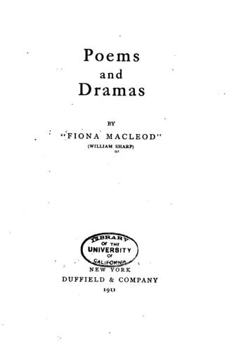 Poems and Drama