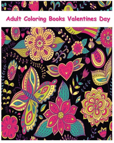 Adult Coloring Books Valentines Day Valentines Coloring Book 2016