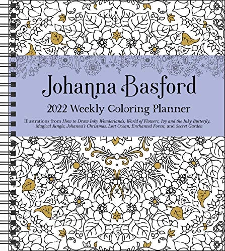 Johanna Basford 2022 Coloring Weekly Planner Calendar