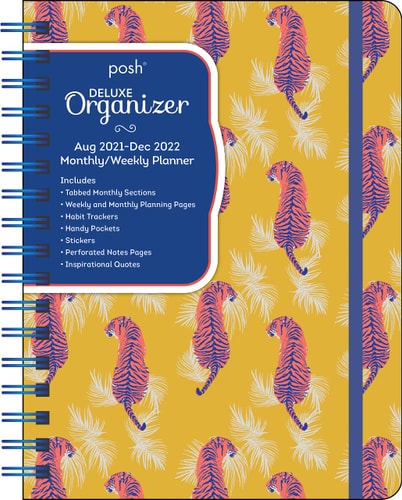 Posh: Deluxe Organizer 17-Month 2021-2022 Monthly/Weekly Planner Calendar: Paisley Tiger