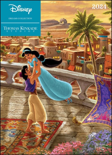 Disney Dreams Collection by Thomas Kinkade Studios: 12-Month 2024 Monthly/Weekly Engagement Calendar