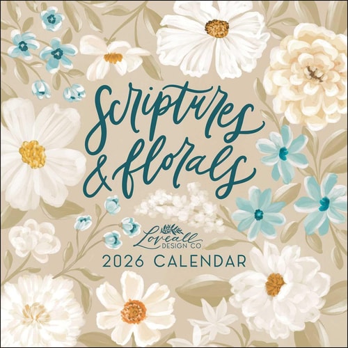 Scriptures and Florals 2026 Wall Calendar