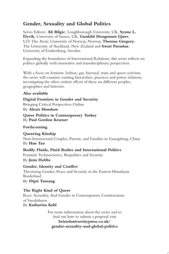 Queer Conflict Research New Approaches to the Study of Political Violence