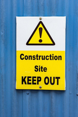 Construction Site - Keep Out Journal 150 Page Lined Notebook/Diary