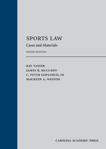 Sports Law Cases and Materials