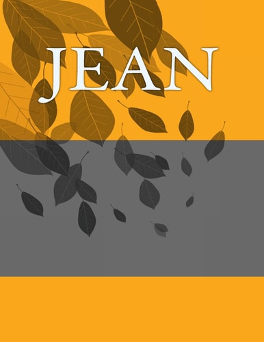 Jean Personalized Journals - Write in Books - Blank Books You Can Write In