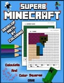 Superb Minecraft Develop Math by Coloring