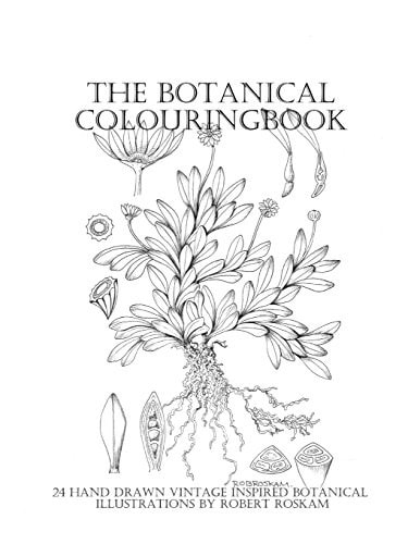 24 Hand Drawn Vintage Inspired Botanical Illustrations The Botanical Colouringbook
