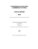 CONGRESSIONAL-EXECUTIVE COMMISSION on CHINA ANNUAL REPORT 2016