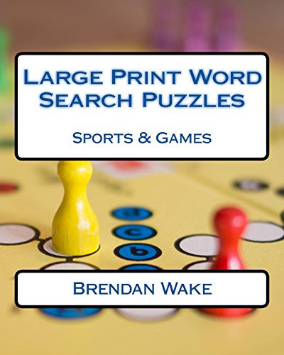 Large Print Word Search Puzzles Sports and Games