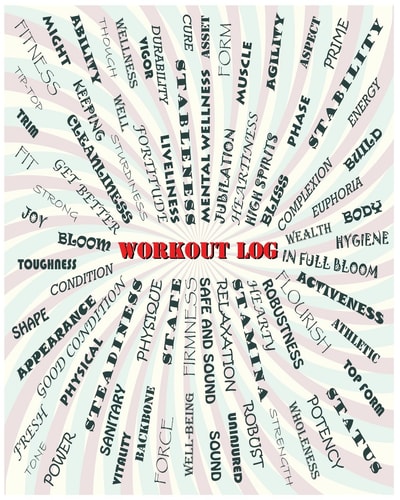 Workout Log Workout Diary with Food and Exercise Journal Log Perfect Insanity Workout Chart, Workout Diary, Gym Workout, Workout Journal