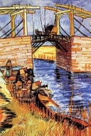 Vincent Van Gogh (Japonism) Langlois Bridge at Arles Watercolor: Blank 150 Page Lined Journal for Your Thoughts, Ideas, and Inspiration