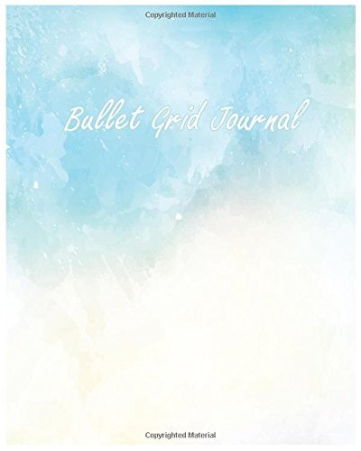 Bullet Grid Journal WaterColor Bullet Journal 150 Grid Pages, 8x10 Inch (Journals, Notebooks)