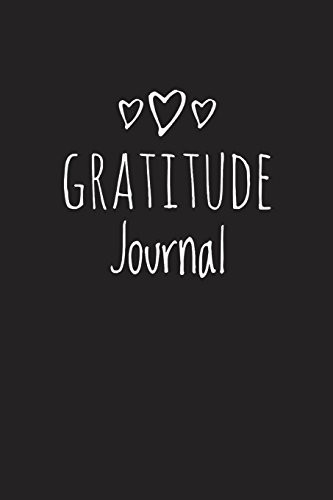 Gratitude Journal -Heart Cover (Black) 6 X 9 (15. 24 X 22. 86 Cm), 102 Pages, Personalized Gratitude Journal,Durable Soft Cover,Book for Mindfulness Reflection