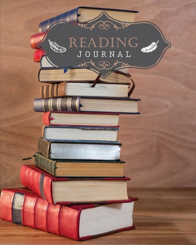 Reading Journal Vintage Books Photos Cover Edition 3,Best Gifts for Book Lovers / Reading Log