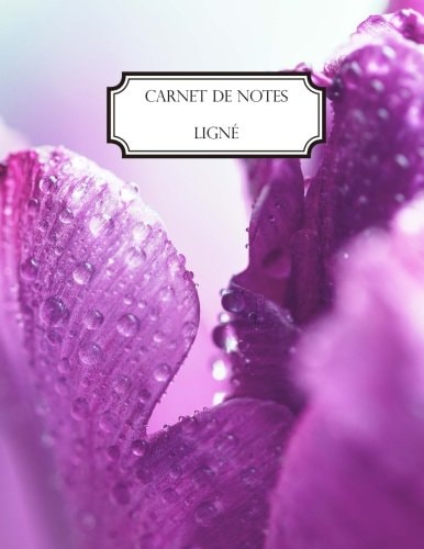 Carnet de Notes Ligné A4 - Grand Format - 160 Pages Lignées - Macro Fleur