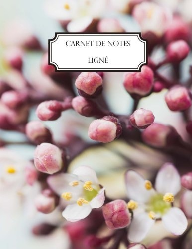 Carnet de Notes Ligné A4 - Grand Format - 160 Pages Lignées - Macro Bouquet Violet