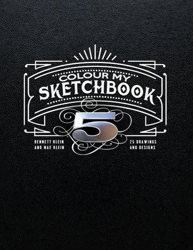 Colour My SketchBook 5 25 Greyscale Drawings