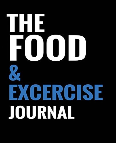 The Food and Exercise Journal - Black Design 7. 5 X 9. 25 , 100 Page-Personal Food and Exercise Diary Journal,Durable Matte Cover(Food Journals for Weight Loss and Tracking Meals)