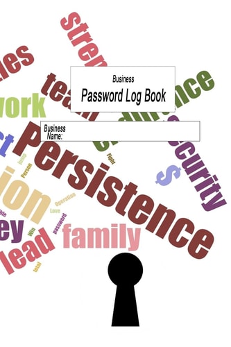 Business Password Log Website Passwords and Backup